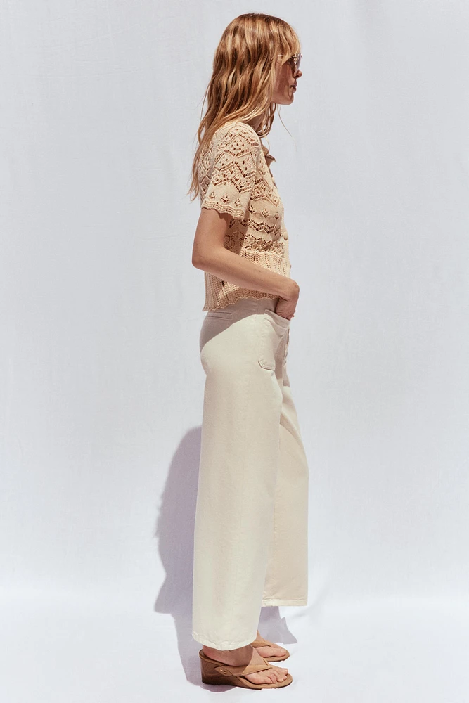 Z1975 BELTED HIGH-WAISTED CULOTTES