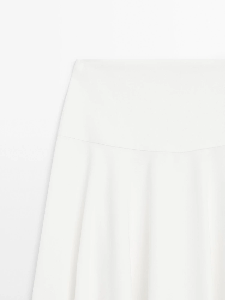 Jupe midi fluide avec ceinture large - Limited Edition
