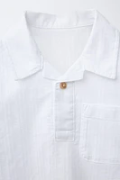 TEXTURED POLO SHIRT