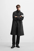 RELAXED FIT WOOL BLEND COAT