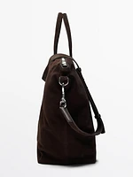 Sac de voyage en croûte de cuir