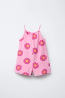 PRINTED TERRY CLOTH JUMPSUIT
