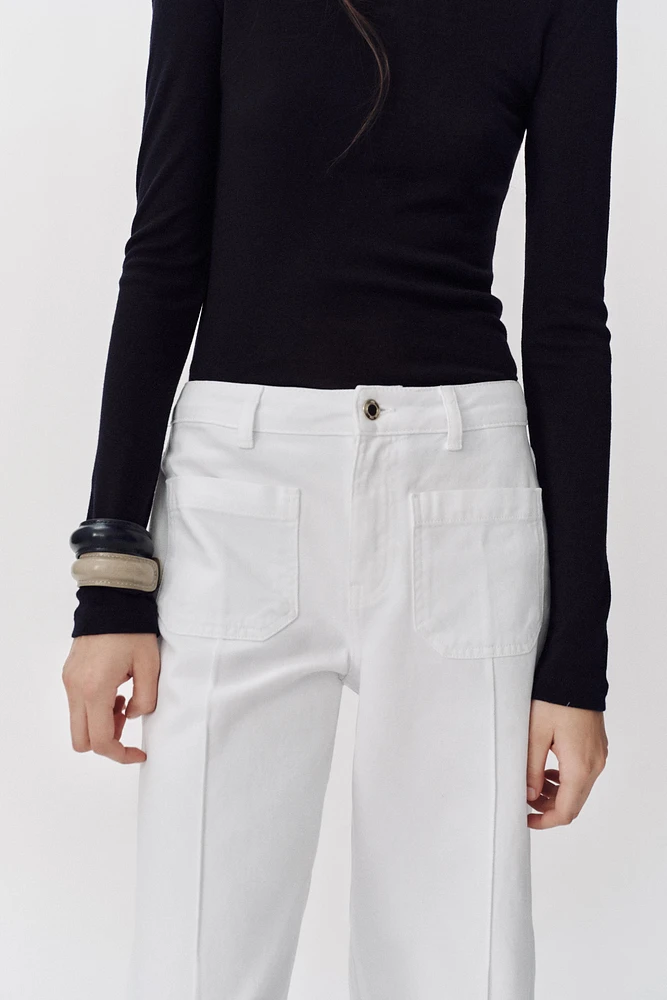 JEAN Z1975 COUPE LARGE LONGUEUR RACCOURCIE ET TAILLE HAUTE