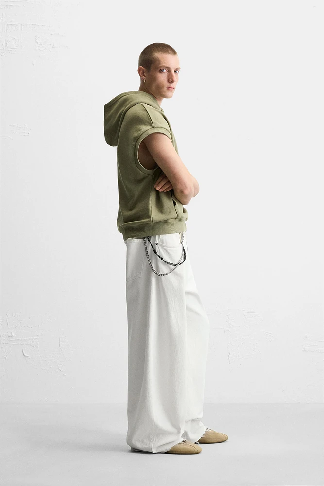 WASHED HOODIE SWEATSHIRT