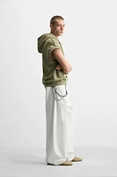 WASHED HOODIE SWEATSHIRT