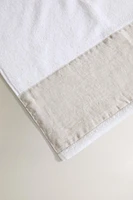 COTTON AND LINEN BATH TOWEL