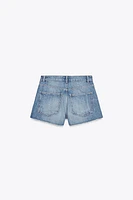SHORT EN JEAN TRF COURT BAGGY TAILLE BASSE