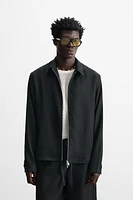 100% LINEN OVERSHIRT