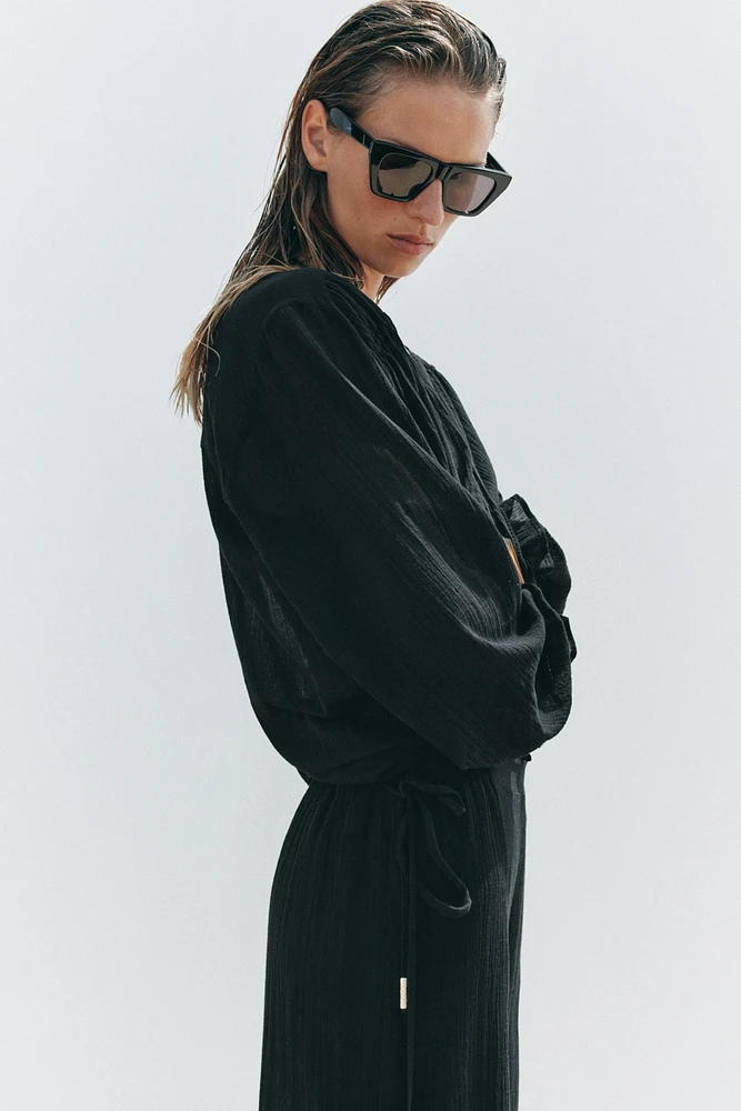 BLOUSE SEMI-TRANSPARENTE