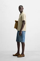 KNIT POLO SHIRT WITH LINEN