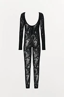 SEAMLESS LACE JUMPSUIT