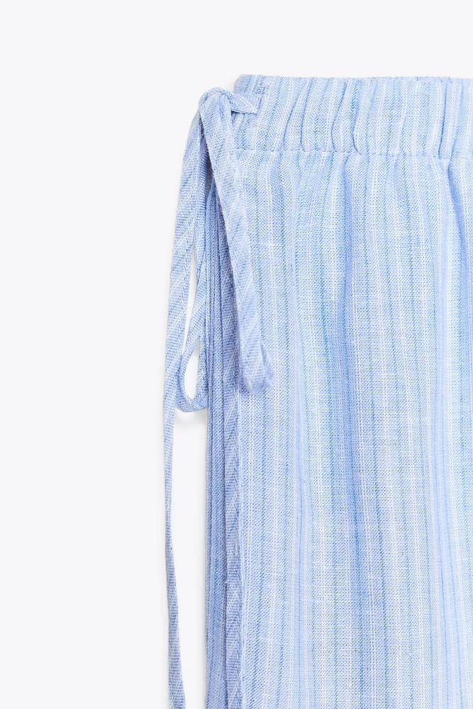 STRIPED PALAZZO PANTS