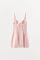 SATIN SHORT DRESS