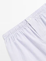 Double stripe print boxers