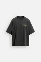 T-SHIRT DÉLAVÉ IMPRIMÉS