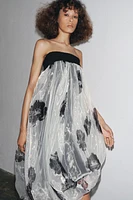ZW COLLECTION PRINTED ORGANZA DRESS