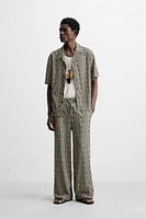 PERFORATED JACQUARD RELAXED FIT SHIRT