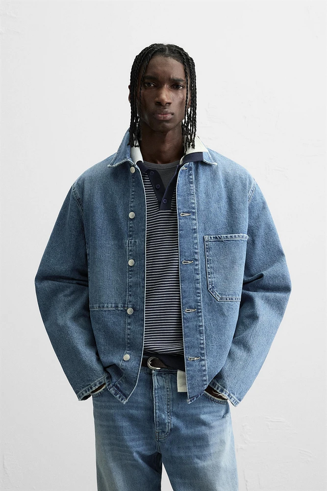 VESTE EN DENIM À POCHES