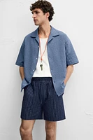 BERMUDA RELAXED FIT SEERSUCKER