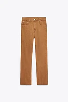 ZW COLLECTION HIGH RISE BOOTCUT CROPPED JEANS