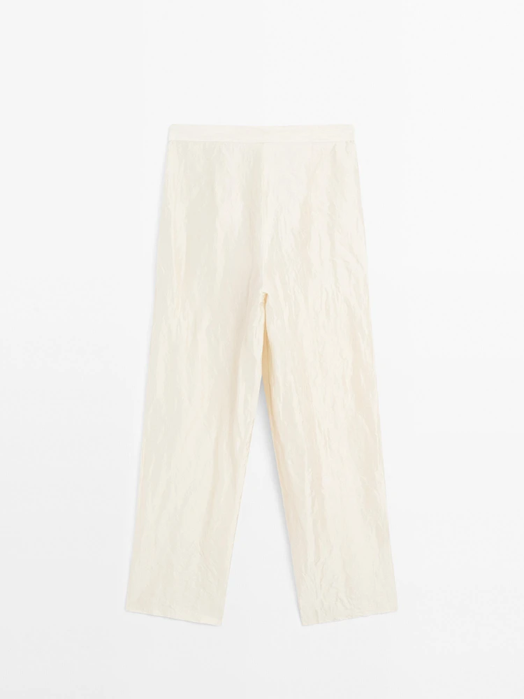 Pantalon satiné texturé - Limited Edition