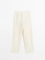 Pantalon satiné texturé - Limited Edition