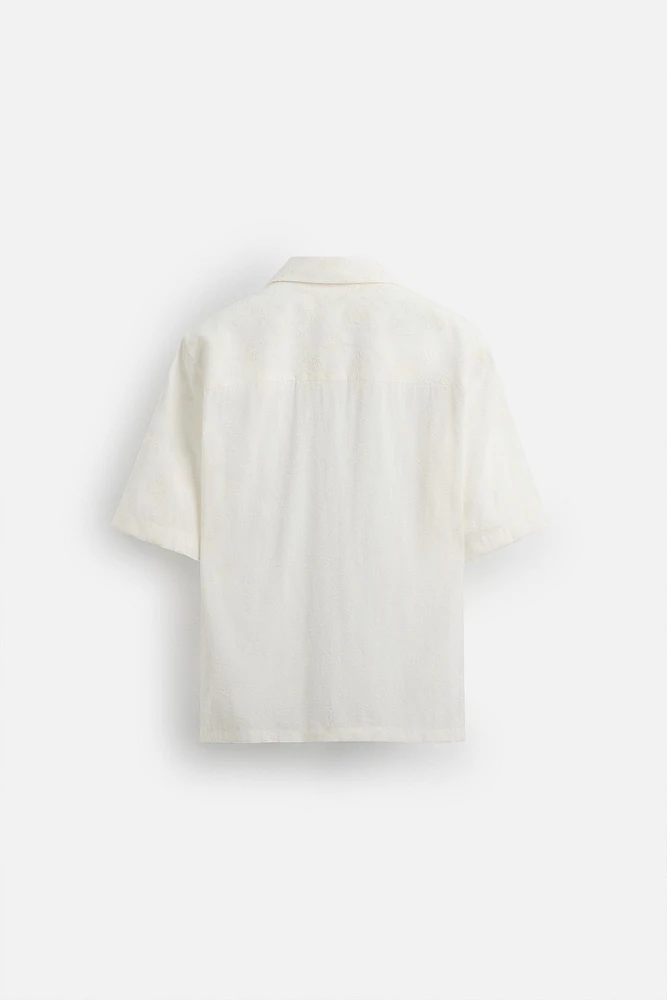 CHEMISE JACQUARD TEXTURÉE