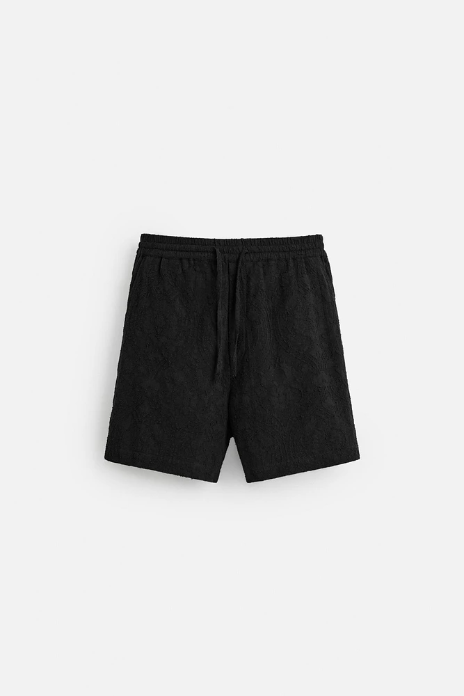 BERMUDA RELAXED FIT JACQUARD