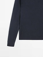 Pull en maille de cachemire à col rond