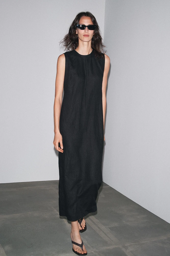 ROBE MIDI EN LIN 100 % ZW COLLECTION