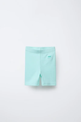 RIBBED BIKE SHORTS
