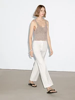 Pantalon stretch lin