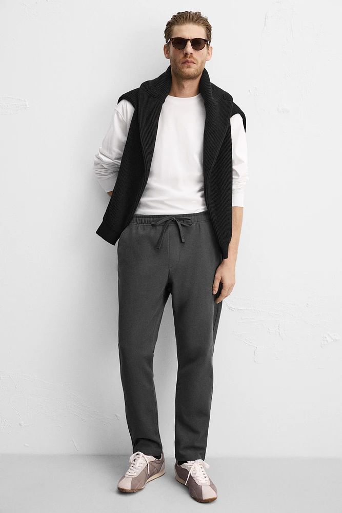 JOGGER WAIST STRETCH PANTS