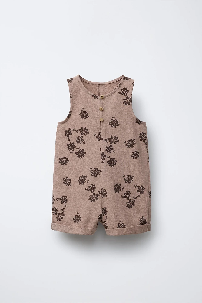 FLORAL SHORT JUMPSUIT