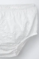 ROBE ET CULOTTE FLEURS BRODÉES