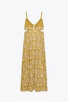 EMBROIDERED MIDI DRESS