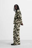 PANTALON RELAXED FIT À IMPRIMÉ ANIMAL