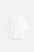 BOUCLÉ TEXTURE SHIRT