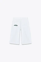 TRF BAGGY NFL JETS DENIM JORTS