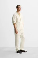 LIMITED EDITION LINEN WOOL HERRINGBONE OVERSHIRT