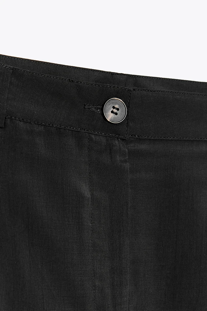 PANTALON COURT À PINCES ZW COLLECTION