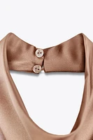 TOP HALTER SATINÉ