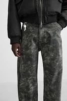 BAGGY ABSTRACT PRINT PANTS