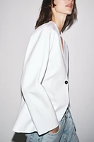 BLAZER TAILLÉ EN LIN 100 % ZW COLLECTION