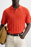 DIAMOND KNIT POLO SHIRT