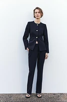 TAILORED ROUND NECK BLAZER