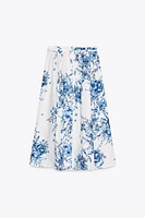 FLORAL PRINT MAXI SKIRT