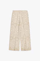 PANTALON JUPE-CULOTTE BRODÉ