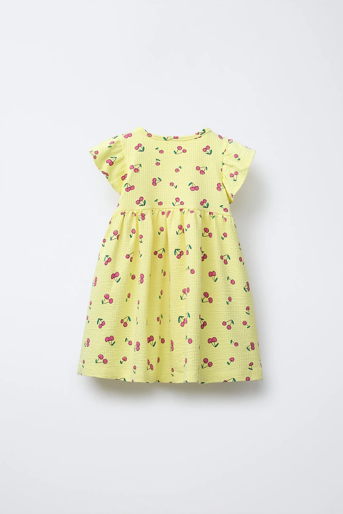 ROBE TEXTURÉE IMPRIMÉE