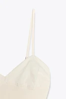 ROBE COMBINÉE EN POPELINE